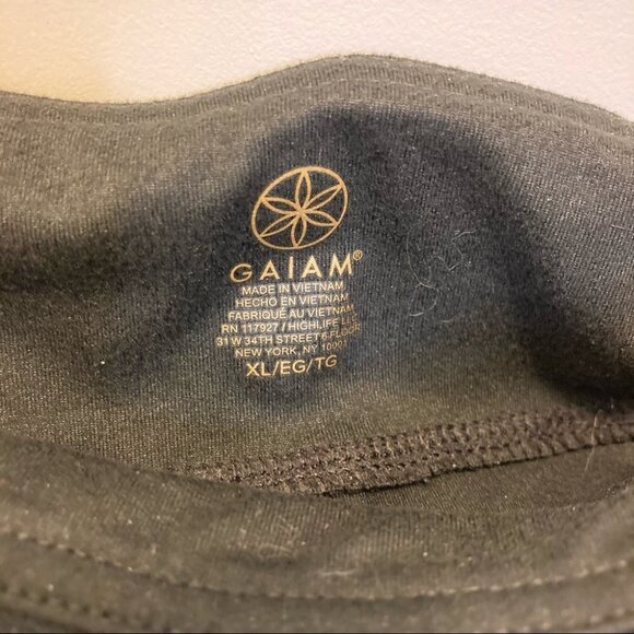 GAIAM Sz XL Fit and Flare Pants Athleisure Black - Picture 4 of 5